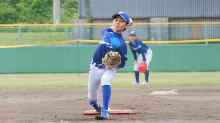 一回戦２試合で熱戦　鹿角小学校野球、初日
