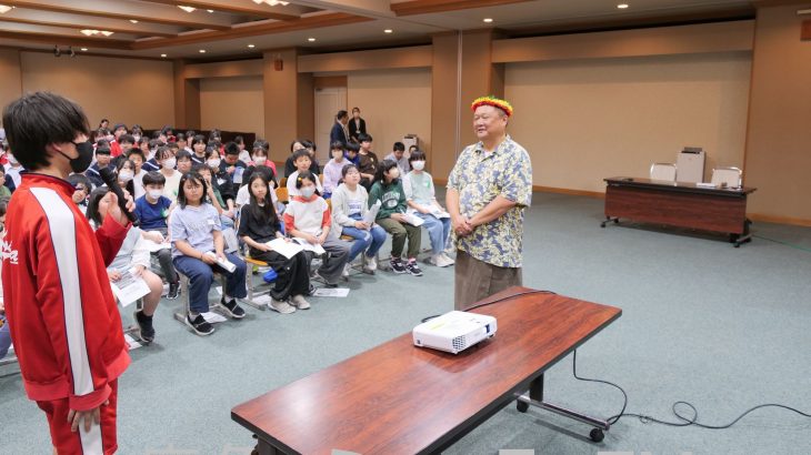 国土水没の危機にふれ環境考える　小坂町