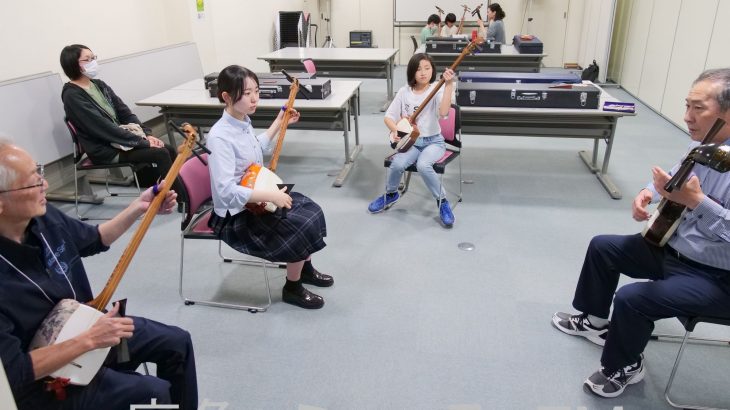 次の世代に伝える囃子の練習会　鹿角市の花輪ばやし