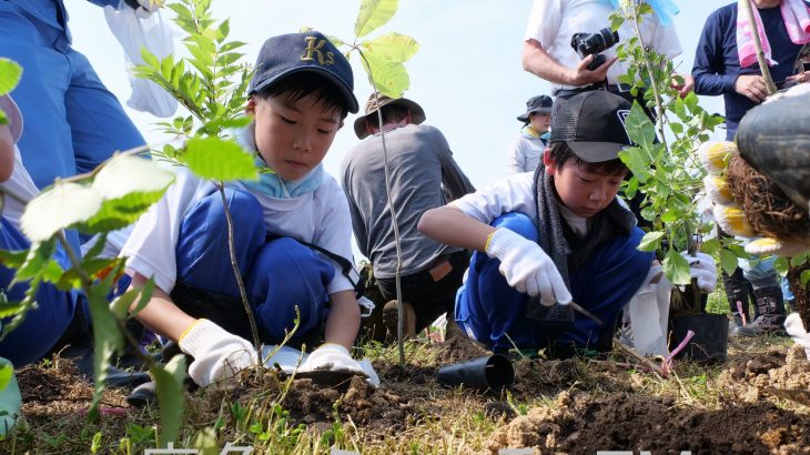 20年で８ヘクタールの森を再生　小坂町の植樹祭