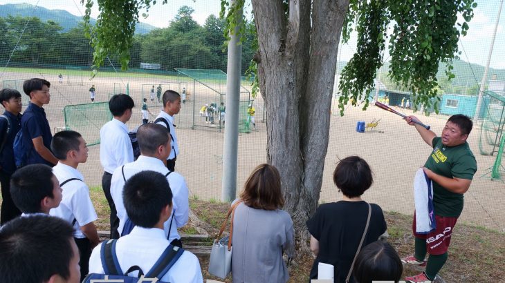 体験入学で快進撃の野球部見学など　鹿角高校