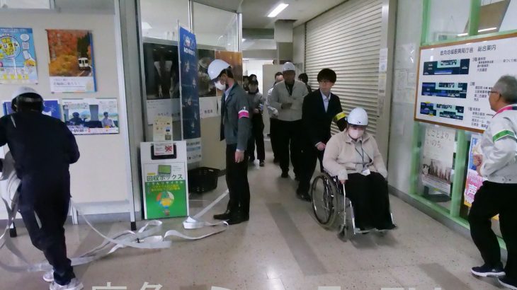 官公庁の建物で防災訓練　鹿角市
