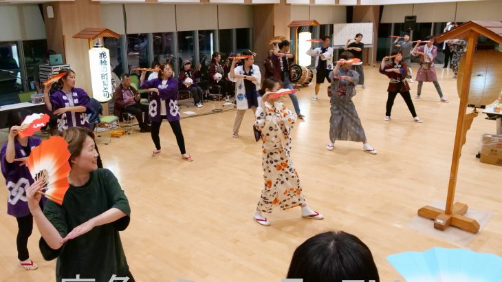 中断された町踊り、再現の催し　鹿角市花輪