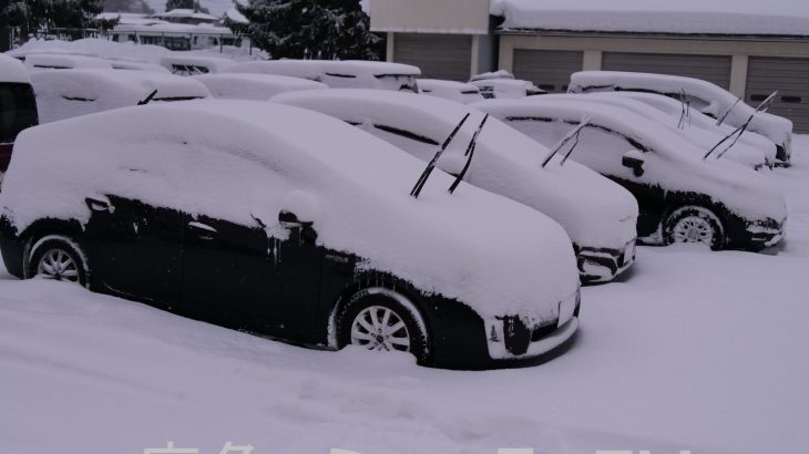 【速報】積雪深、半日で21センチ増　鹿角市花輪