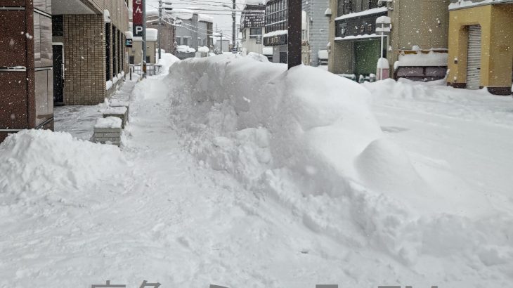【速報】記録的な大雪、積雪２日で40センチ　鹿角市花輪