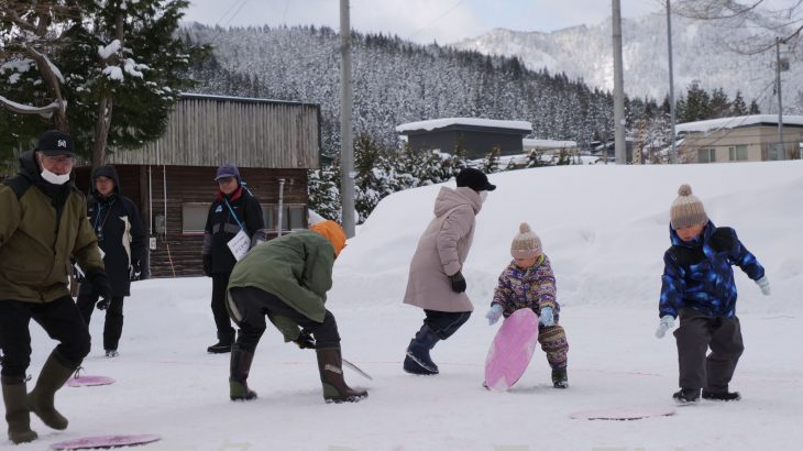 地域ぐるみで雪遊び　鹿角市尾去沢