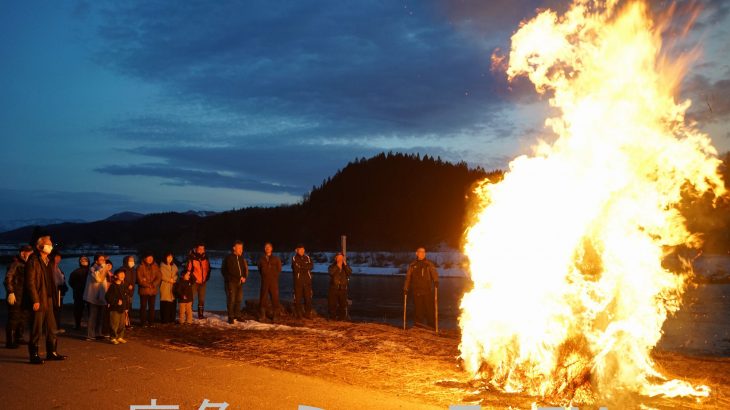 彼岸行事の「オジナオバナ」　鹿角市花輪