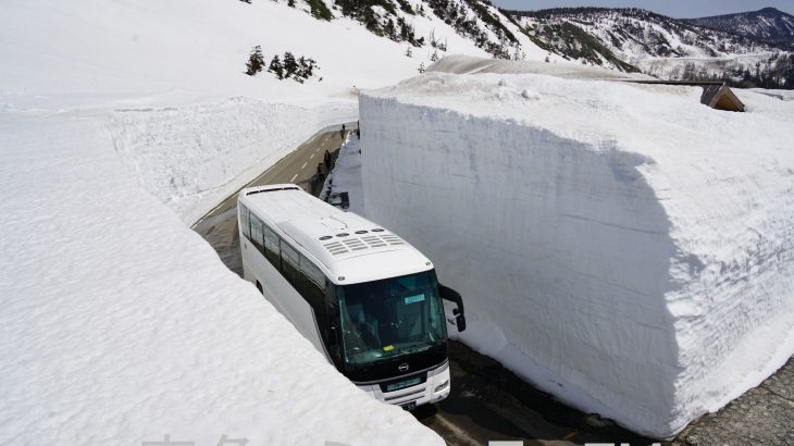 八幡平アスピーテラインが開通　雪の回廊をドライブ