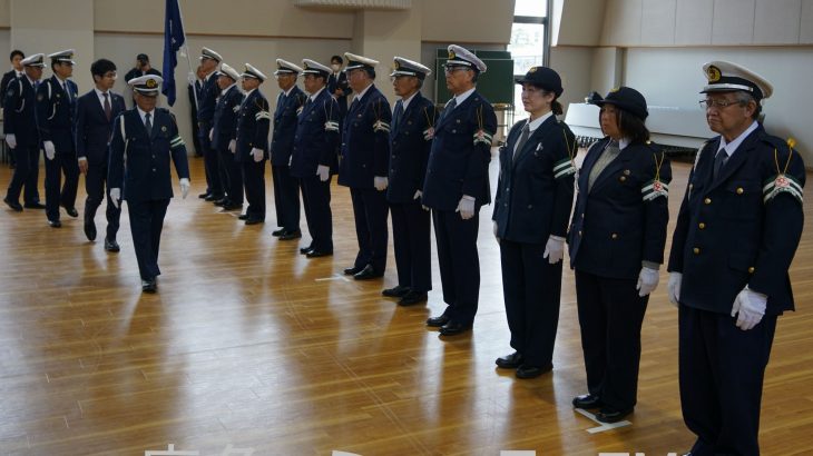 交通指導隊が新任期の活動をスタート　鹿角市