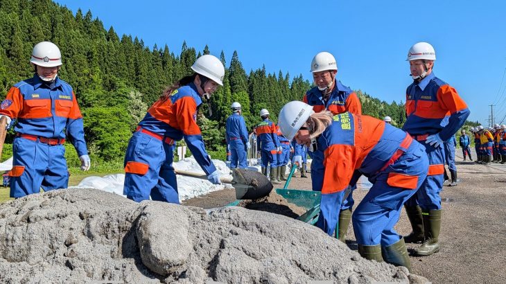 記録的大雨を教訓に消防団が訓練　鹿角地域