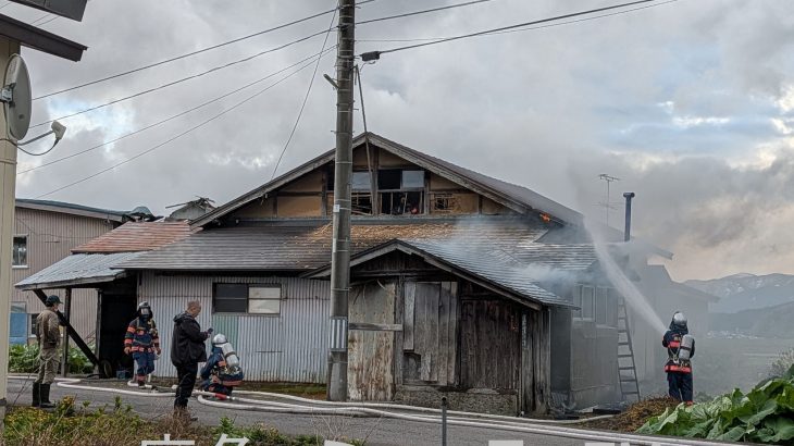 【速報】空き家で火事　鹿角市花輪