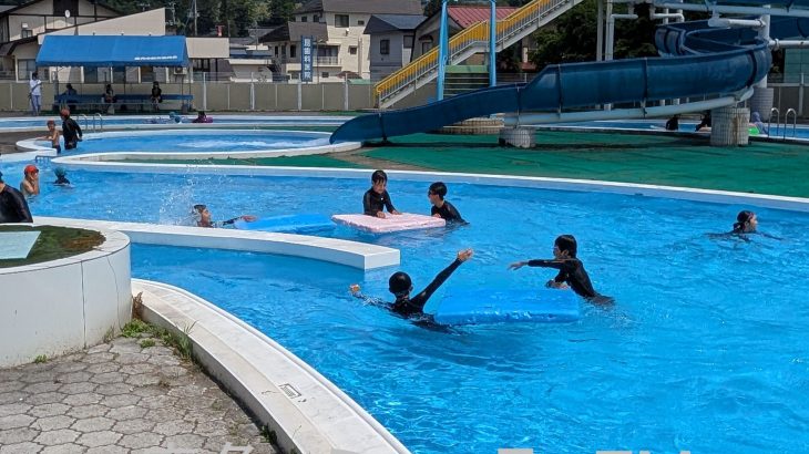 市民プールがオープン、早速歓声　鹿角市