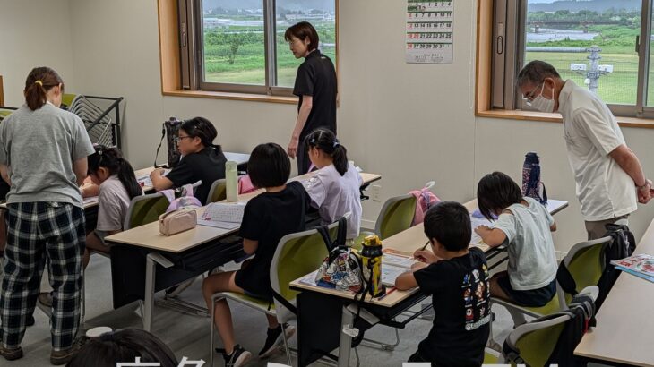 夏休みの宿題を地域の大人が応援　鹿角市