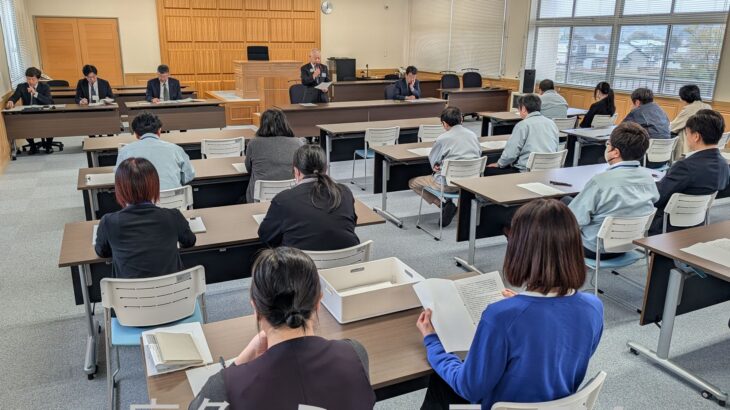 当初予算の編成方針を決定　小坂町
