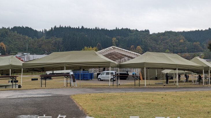 初開催のフェスに向け準備　鹿角市大湯