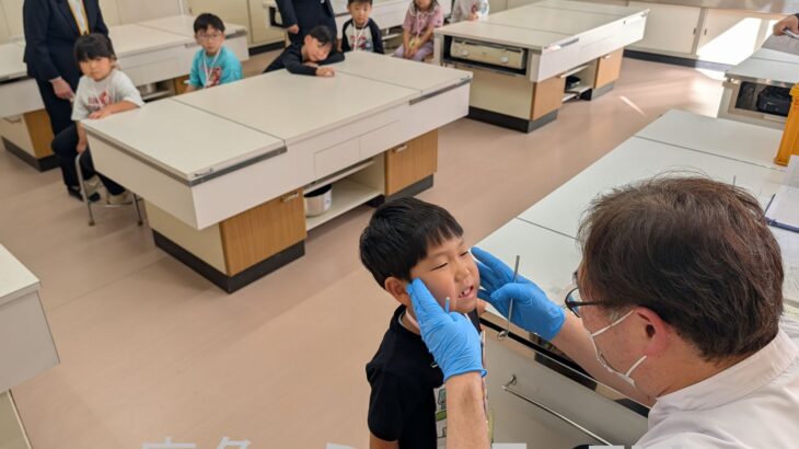 小学校の入学予定児の健診　鹿角市